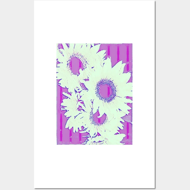 Sunflower Whitewash Wall Art by Tovers